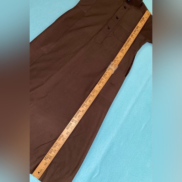 KURVIG SAUDI throbe prayer robe with mock neck collar full length NEW size S - Picture 6 of 8